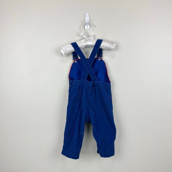 Vintage Blue Corduroy Airplane Overalls 12 Months - Picture 5 of 8